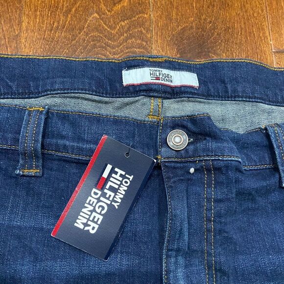 Tommy Hilfiger Vintage NWT Straight Leg Dark Denim Jeans Men's Size 54 x 32 - Picture 6 of 12